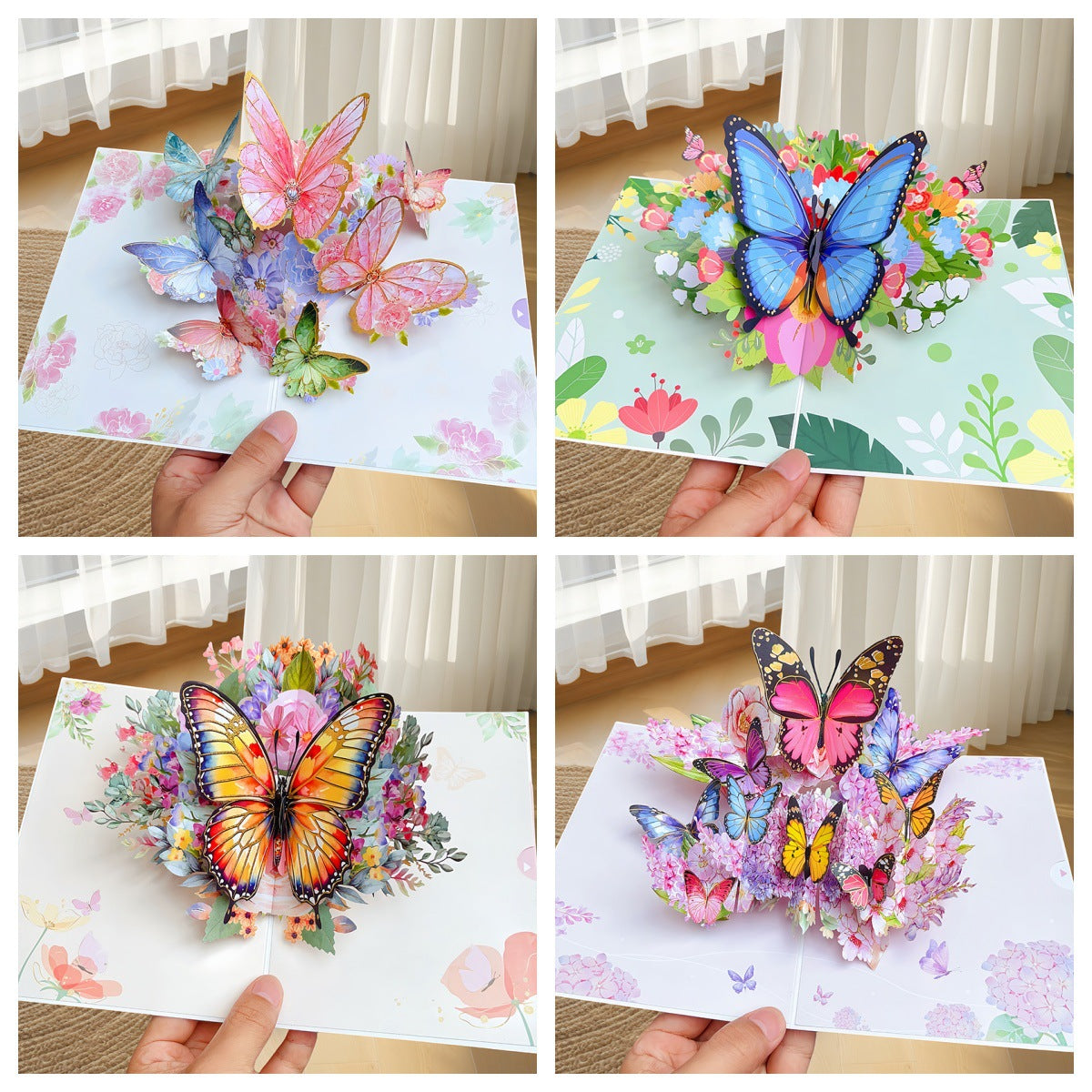 Birthday Stereoscopic Greeting Cards 3D Bouquet Card Thanksgiving Gift Teacher Creative Gift Decoration