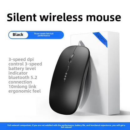 Bluetooth Wireless Mouse Portable Mute Silent Rechargeable Laptop Office Computer Tablet Game Universal