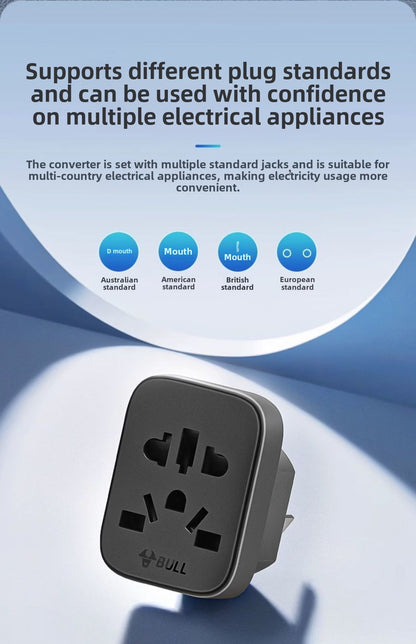 Bull Imported Electrical Appliances to National Standard Universal Adapter Conversion Socket European Standard Multi-Country Hong Kong Version British Standard American Standard