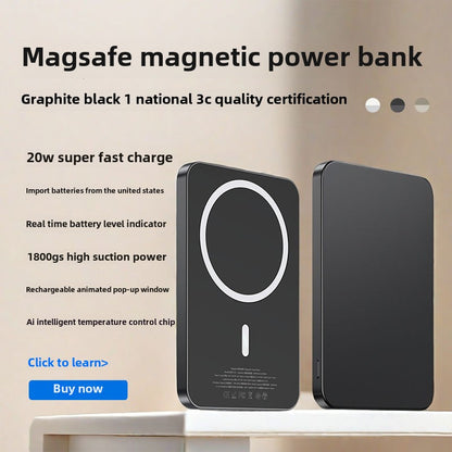 2024Style MagSafe Wireless Magnetic Power Bank Applicable iPhone16/15/14/13