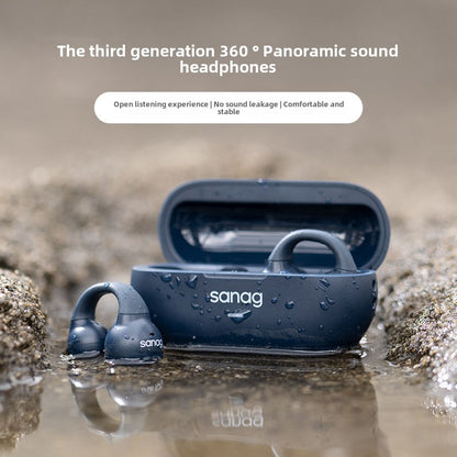 SANAG Sena Bluetooth Headset for Bone Conduction Does Not Enter Clip-on Really Painless Gas Sensor Long Endurance Comfortable Exercise