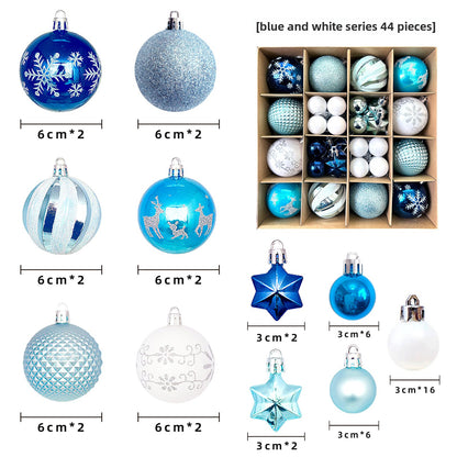 Christmas Decoration 6cm Electroplating Ball Plastic Ball Shaped Painted Christmas Ball Gift Christmas Tree Pendant