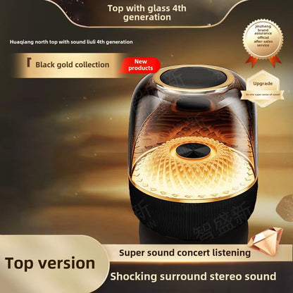 Huaqiang North Top with Haman Same Style Colored Glaze4Wireless Bluetooth Speaker Household Desk Audio Voice Intelligence boso