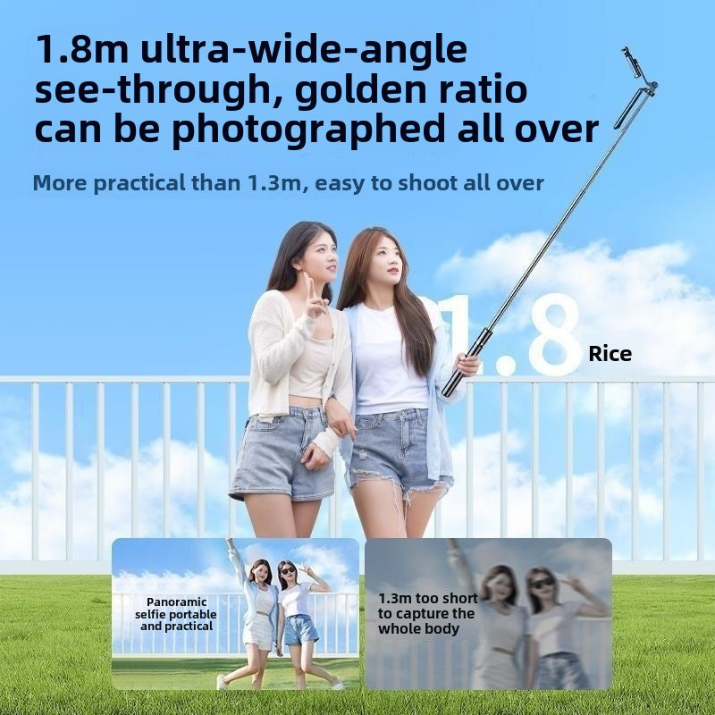 1.8M Selfie Stick Tripod Bluetooth Mobile Live Streaming TikTok360Universal Hand-Held Floor Bracket