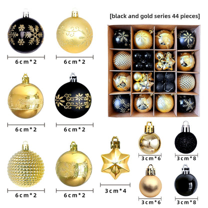 Christmas Decoration 6cm Electroplating Ball Plastic Ball Shaped Painted Christmas Ball Gift Christmas Tree Pendant