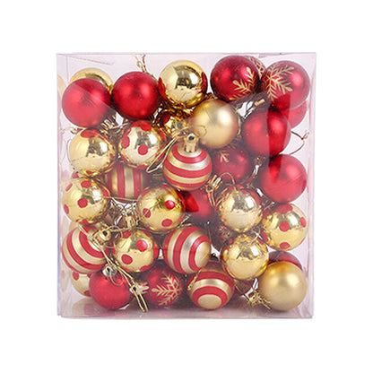 New Christmas Ball Sets of Boxes 4cm/50PCs Set of Boxes Christmas Tree Hanging Ball EU Standard Christmas Decoration