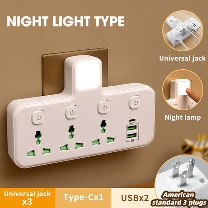 New British Standard Hong Kong Version Converter British and American European Standard Power Strip Conversion Plug PD Fast Charge USB Socket Wireless Power Strip