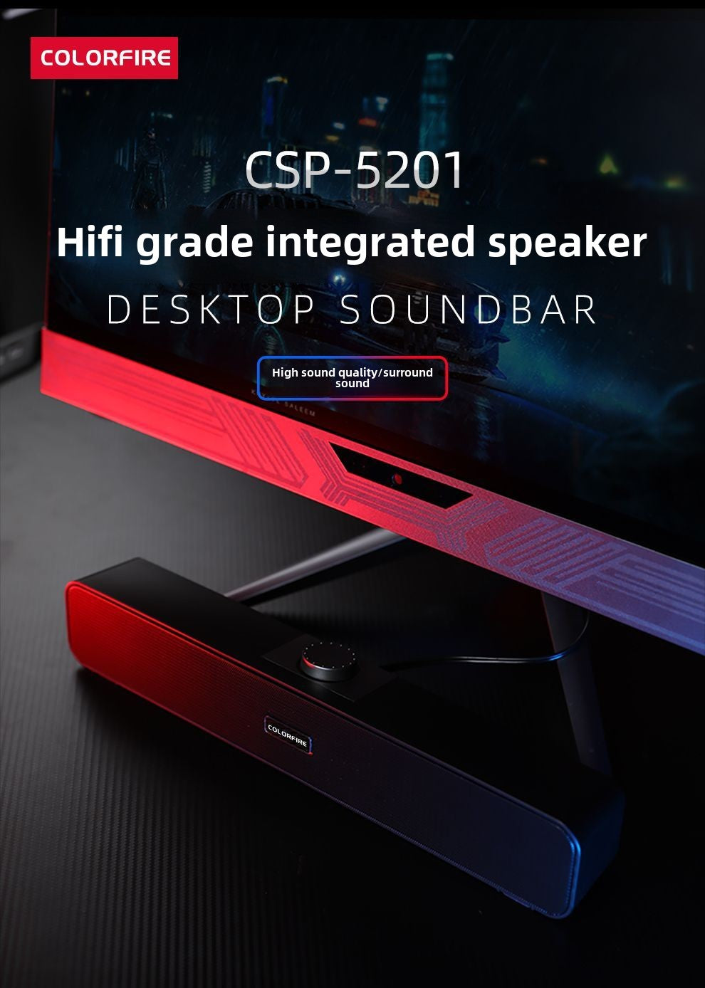 Rainbow SD201Wired Computer Speaker E-Sports Games Speaker Notebook Hear Sounds to Discern Location Extra Bass