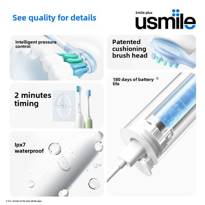 usmile Smile Plus Electric Toothbrush Smart Couple Male and Female Adult Soft Hair Student P2