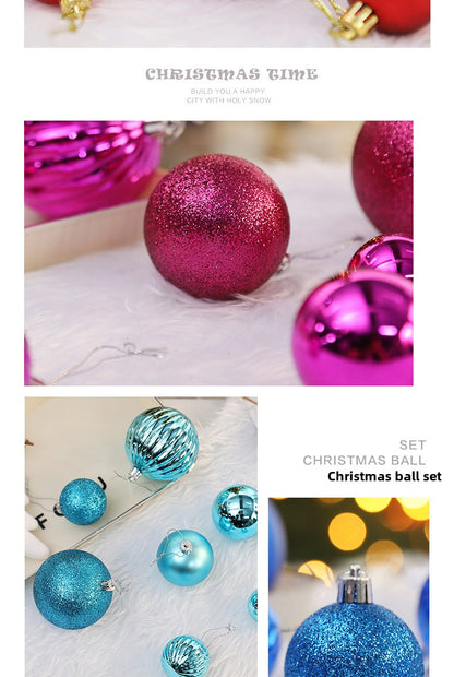 Christmas Ball 24 One Pack Suit Plating Ball Christmas Tree Decorations Pendant Holiday Atmosphere Christmas Ball