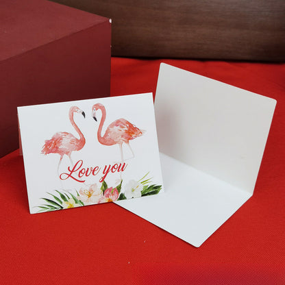 In Stock Exquisite European Color Printing Birthday Card Cute Refreshing Thank-You Card Flower Shop Hand Gift Small Greeting Card