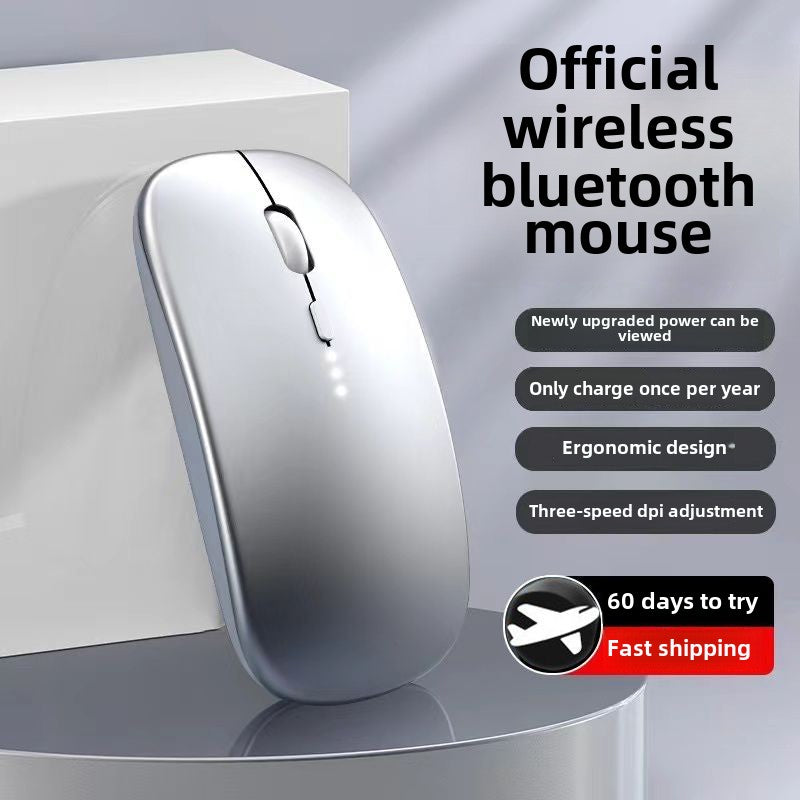 Bluetooth Wireless Mouse Portable Mute Silent Rechargeable Laptop Office Computer Tablet Game Universal