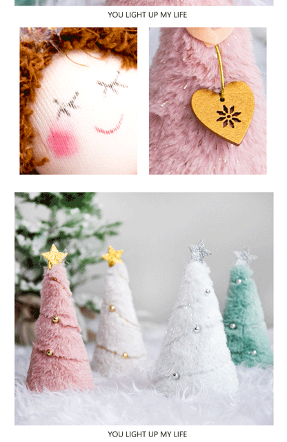 Christmas Christmas Decoration Christmas Tree Decoration Christmas Tree Top Decorative Accessories Pendant Santa Claus Angel