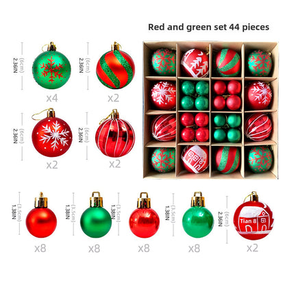 Christmas Decoration 6cm Electroplating Ball Plastic Ball Shaped Painted Christmas Ball Gift Christmas Tree Pendant