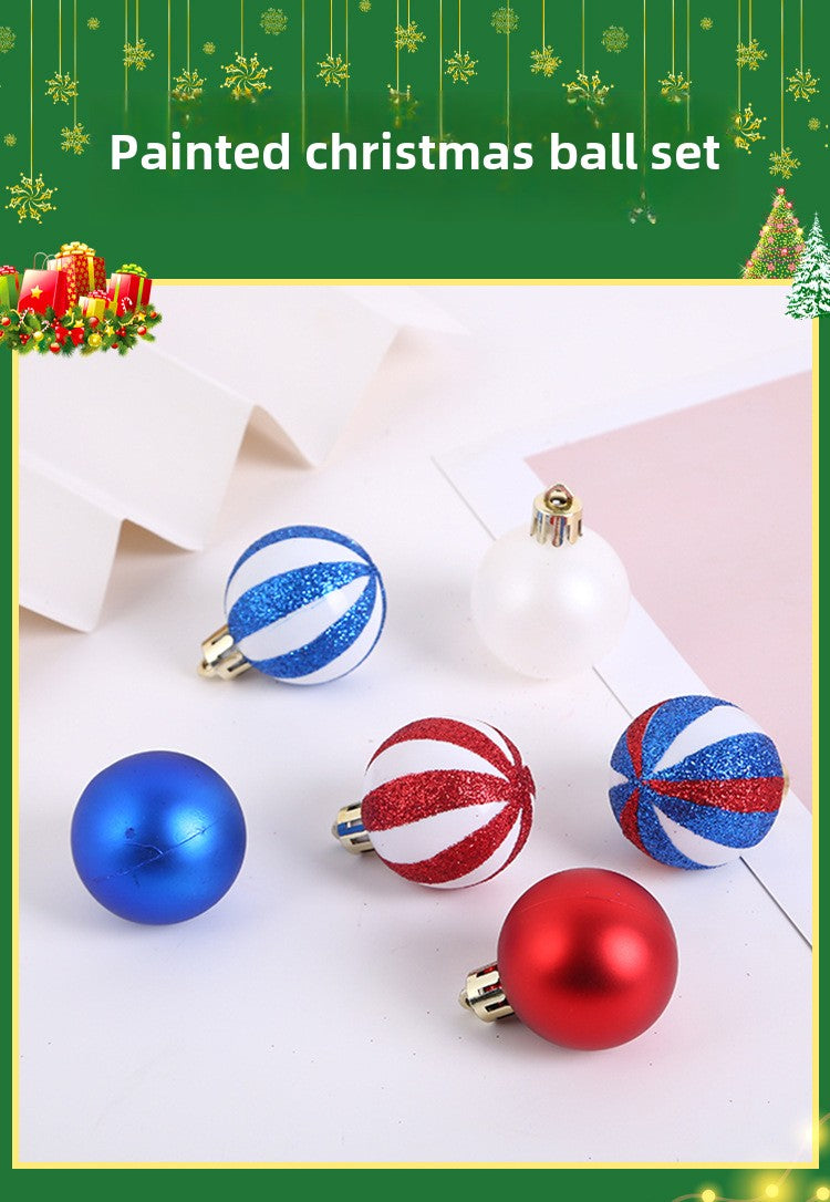 New Christmas Ball Sets of Boxes 4cm/50PCs Set of Boxes Christmas Tree Hanging Ball EU Standard Christmas Decoration