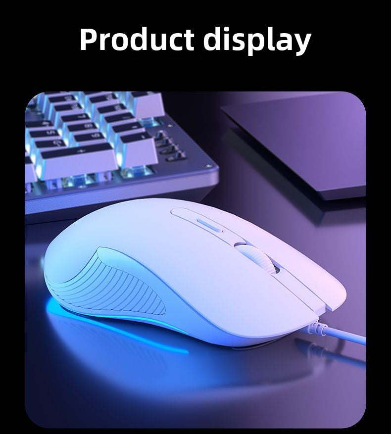 HP HP Official Flagship Mute Wired Mouse E-Sports Games Notebook Desktop Mechanical Office Computer Dedicated