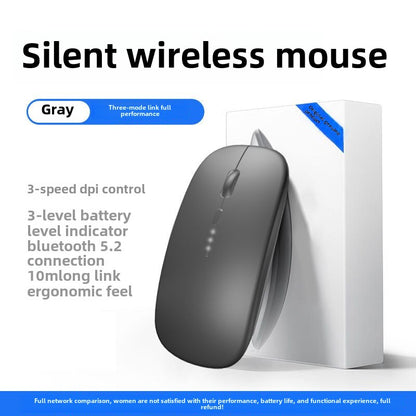 Bluetooth Wireless Mouse Portable Mute Silent Rechargeable Laptop Office Computer Tablet Game Universal