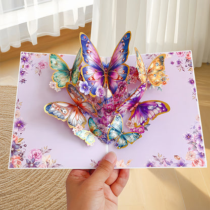 Birthday Stereoscopic Greeting Cards 3D Bouquet Card Thanksgiving Gift Teacher Creative Gift Decoration