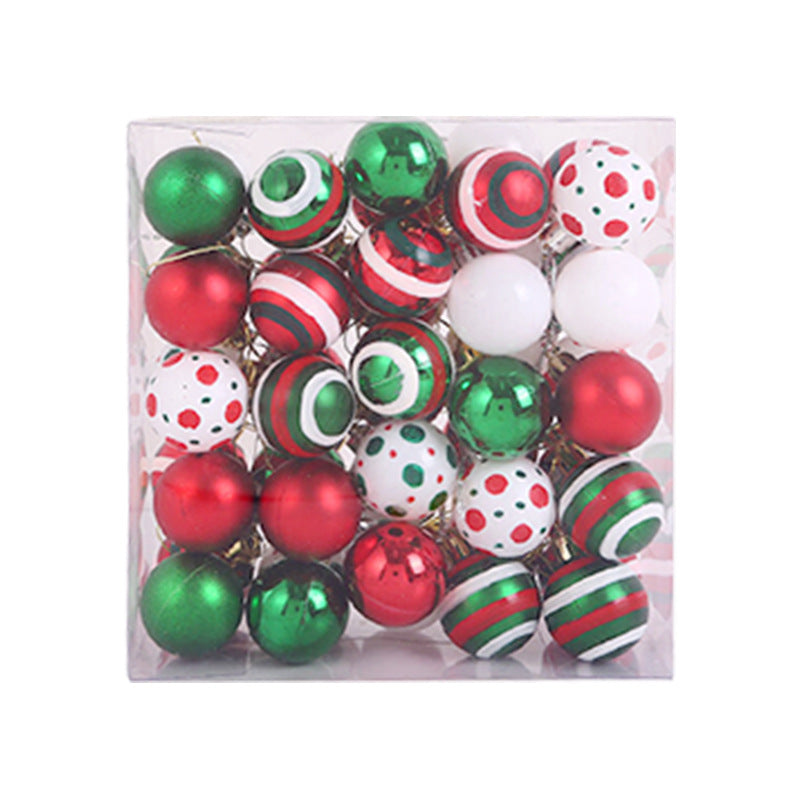 New Christmas Ball Sets of Boxes 4cm/50PCs Set of Boxes Christmas Tree Hanging Ball EU Standard Christmas Decoration