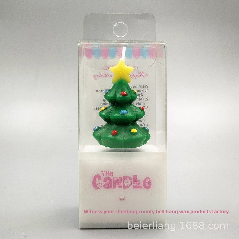 Atmosphere Christmas Holiday Christmas Tree Candle Creative Birthday Cake Decoration Party Birthday Candle