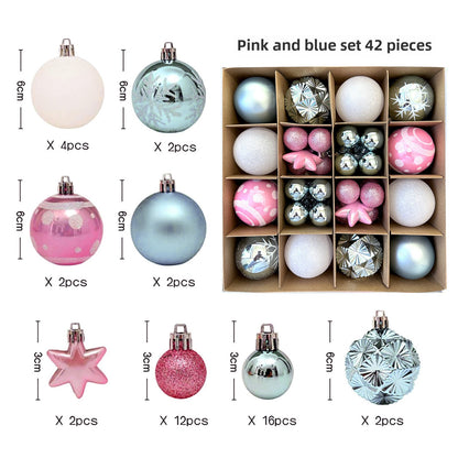 Christmas Decoration 6cm Electroplating Ball Plastic Ball Shaped Painted Christmas Ball Gift Christmas Tree Pendant