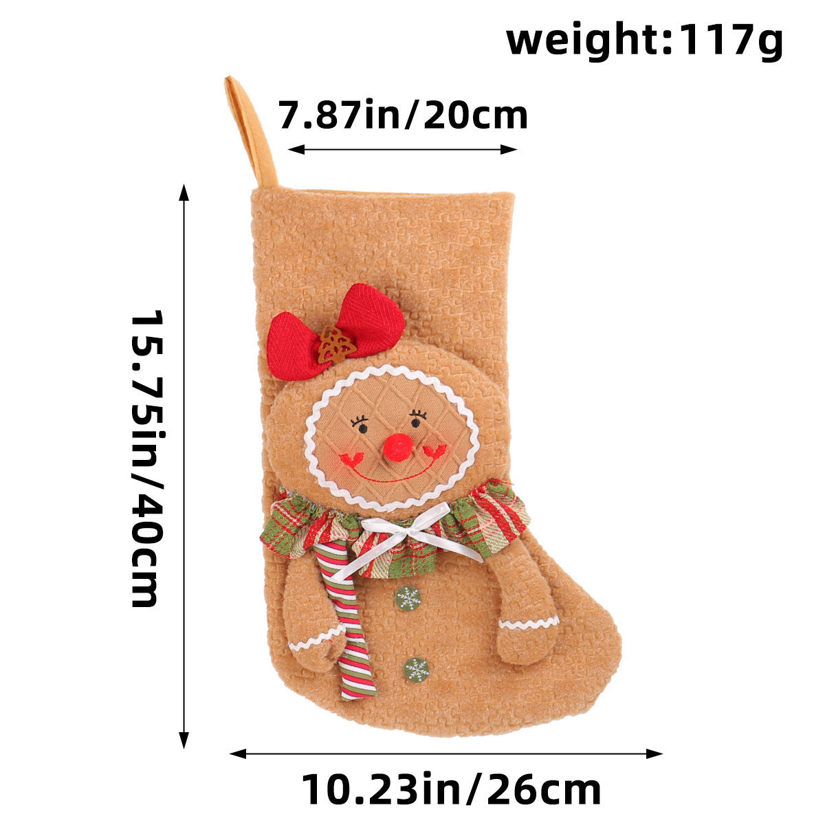 Christmas Gingerbread Man Doll Series Fabric Long Legs Window Decoration Christmas Christmas Tree Decoration Christmas Stockings Hanging Ornaments