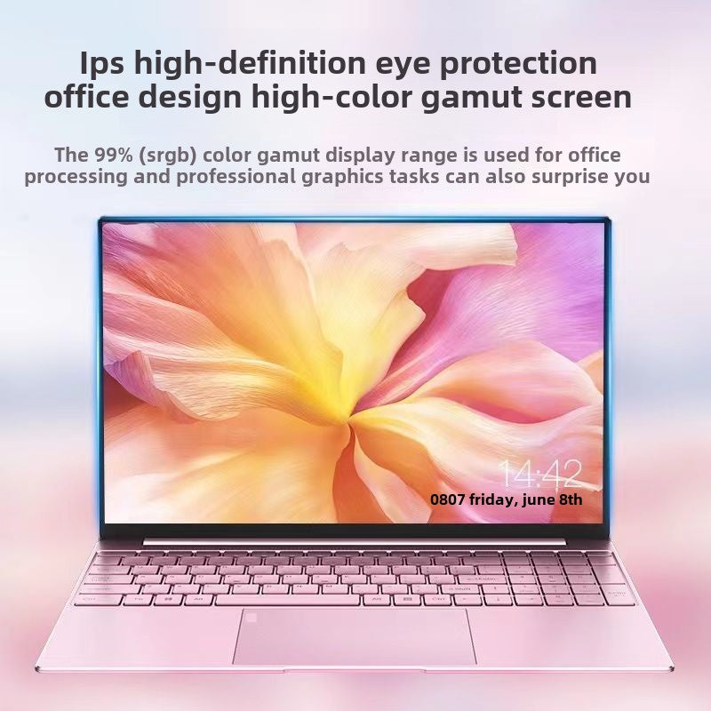 2025New Intel35Pink Good-looking Lightweight Computer Online Business Office Learning Design Book