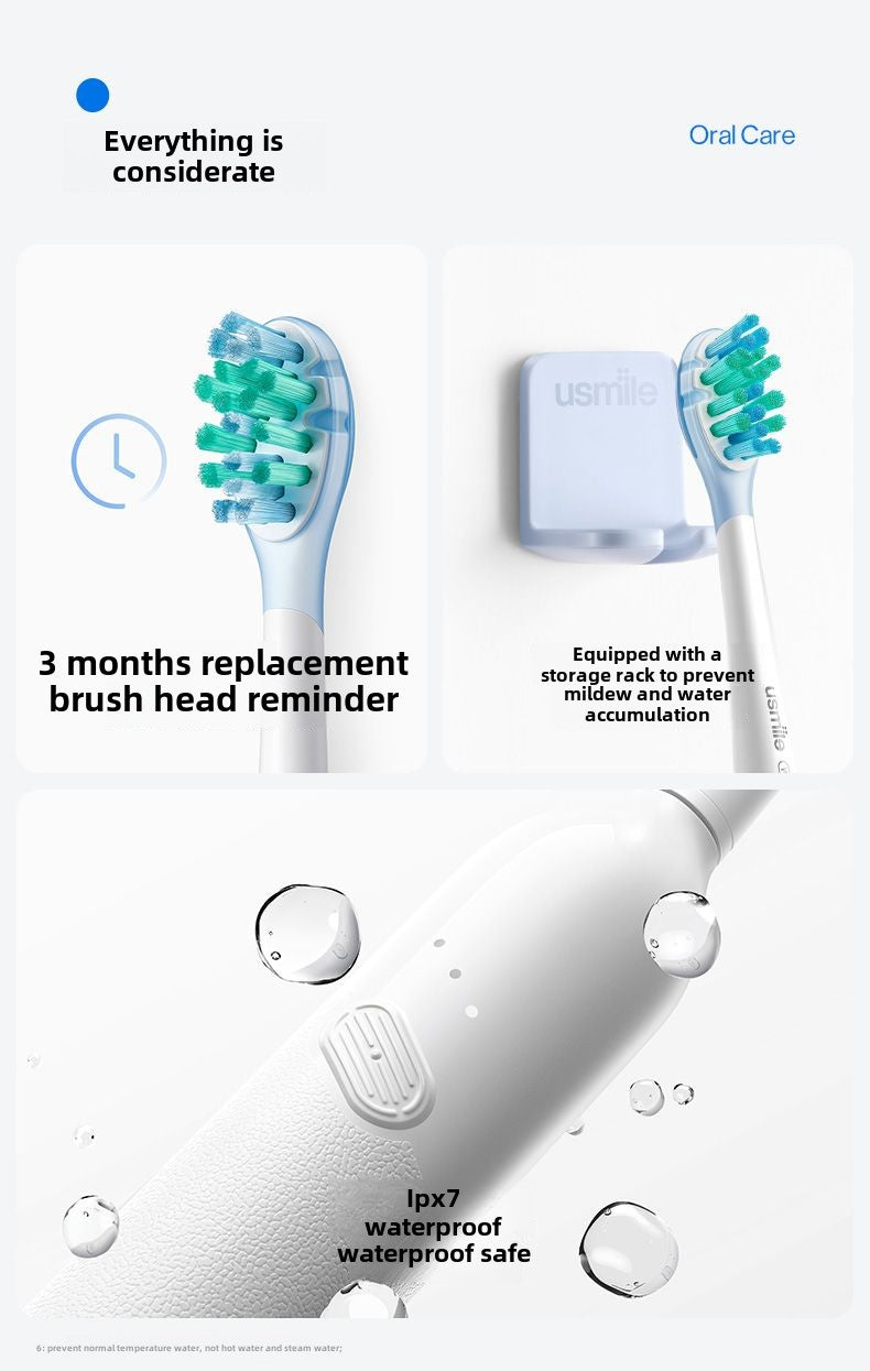 usmile Smile Plus Electric Toothbrush Smart Couple Male and Female Adult Soft Hair Student P2