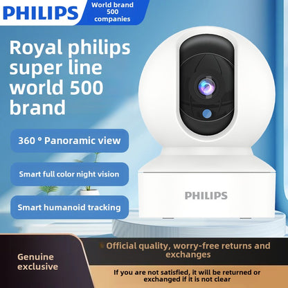 Philips Camera Surveillance Home HD Indoor Wireless4g Camera Mobile Phone Remote360Panoramic View