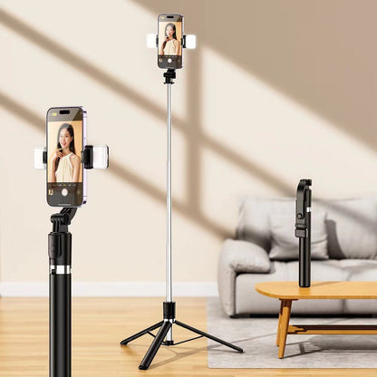 1.8M Selfie Stick Tripod Bluetooth Mobile Live Streaming TikTok360Universal Hand-Held Floor Bracket