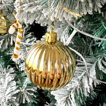 Christmas Decoration 6cm Electroplating Ball Plastic Ball Shaped Painted Christmas Ball Gift Christmas Tree Pendant