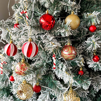 Christmas Decoration 6cm Electroplating Ball Plastic Ball Shaped Painted Christmas Ball Gift Christmas Tree Pendant