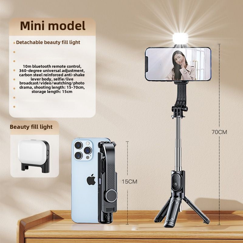 Ultra Mini Selfie Stick Tripod Portable Photography Artifact360°Rotating Handheld Live Travel Mobile Phone Holder