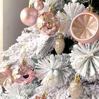 Christmas Decoration 6cm Electroplating Ball Plastic Ball Shaped Painted Christmas Ball Gift Christmas Tree Pendant