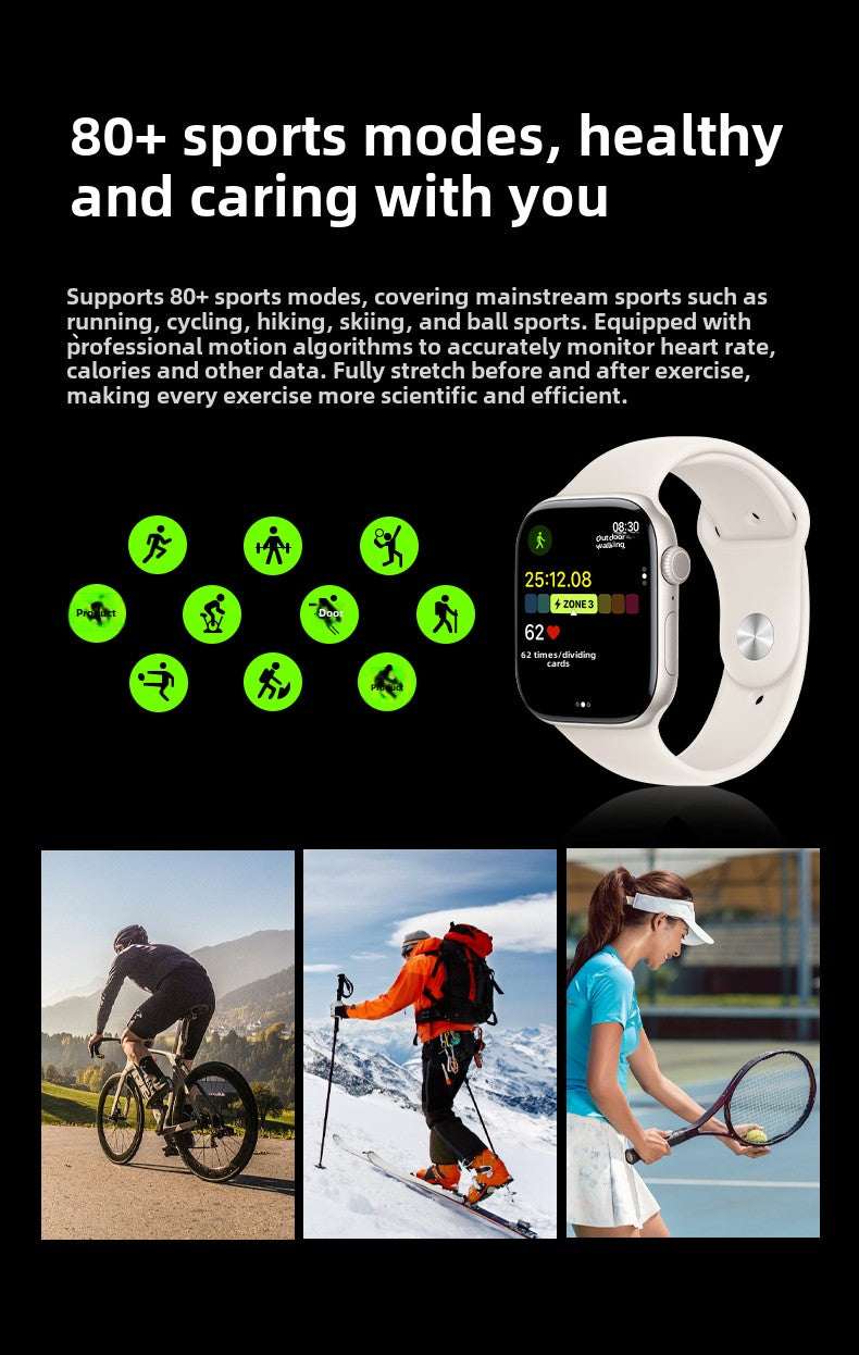 Huaqiang North2025First Release Watch Top in Pair Payment New S10Applicable to Apple Running Heart Rate Multi-Detection