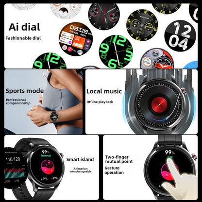 Mi Xiong New GT9pro Smart Bluetooth Watch Multi-Function Sports Waterproof Black Technology Bracelet