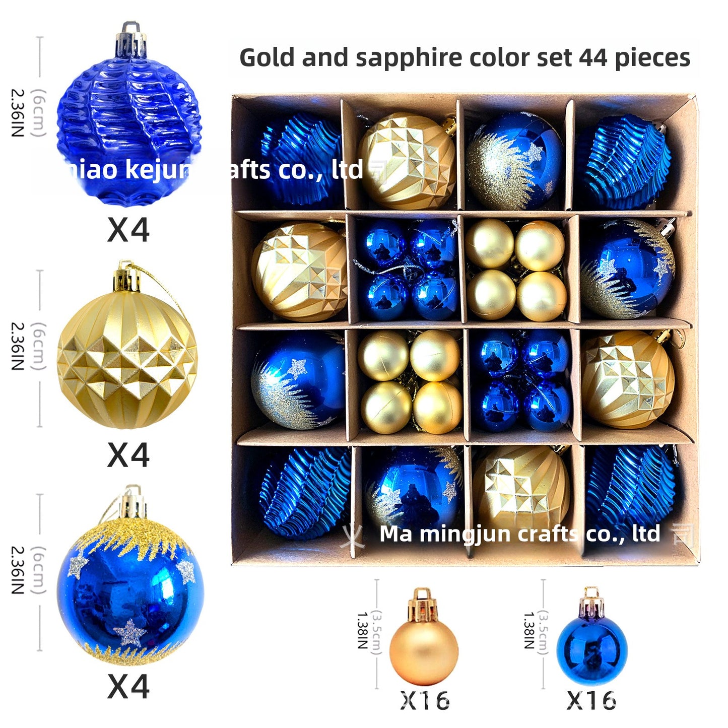 Christmas Decoration 6cm Electroplating Ball Plastic Ball Shaped Painted Christmas Ball Gift Christmas Tree Pendant