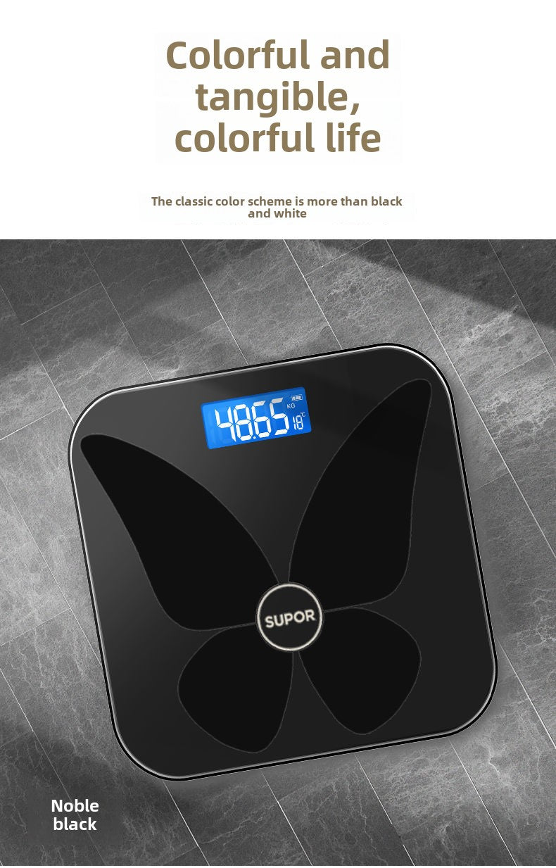 Supor Body Fat Scale Home High Precision Rechargeable Electronic Weight Scale Dormitory Weight Loss Dedicated Intelligence Body Scale