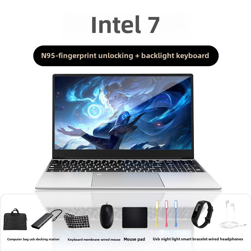 2024Brand New ips HD Laptop Intel15.6Inch Thin and Portable Business Office Design