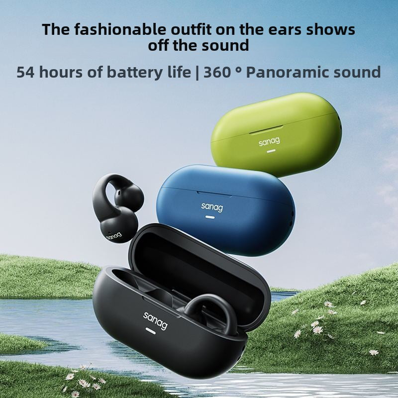 SANAG Sena Bluetooth Headset for Bone Conduction Does Not Enter Clip-on Really Painless Gas Sensor Long Endurance Comfortable Exercise