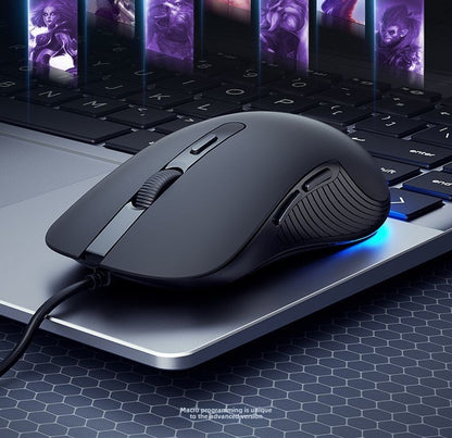 HP HP Official Flagship Mute Wired Mouse E-Sports Games Notebook Desktop Mechanical Office Computer Dedicated