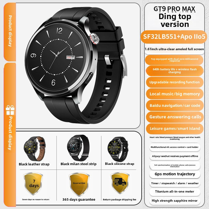 Mi Xiong New GT9pro Smart Bluetooth Watch Multi-Function Sports Waterproof Black Technology Bracelet