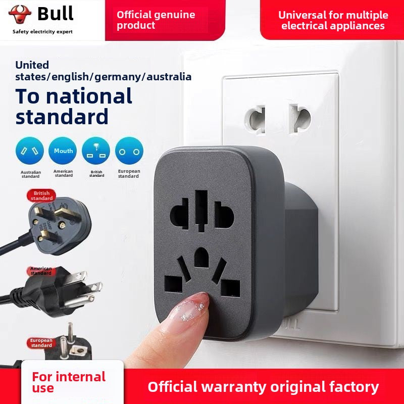 Bull Imported Electrical Appliances to National Standard Universal Adapter Conversion Socket European Standard Multi-Country Hong Kong Version British Standard American Standard