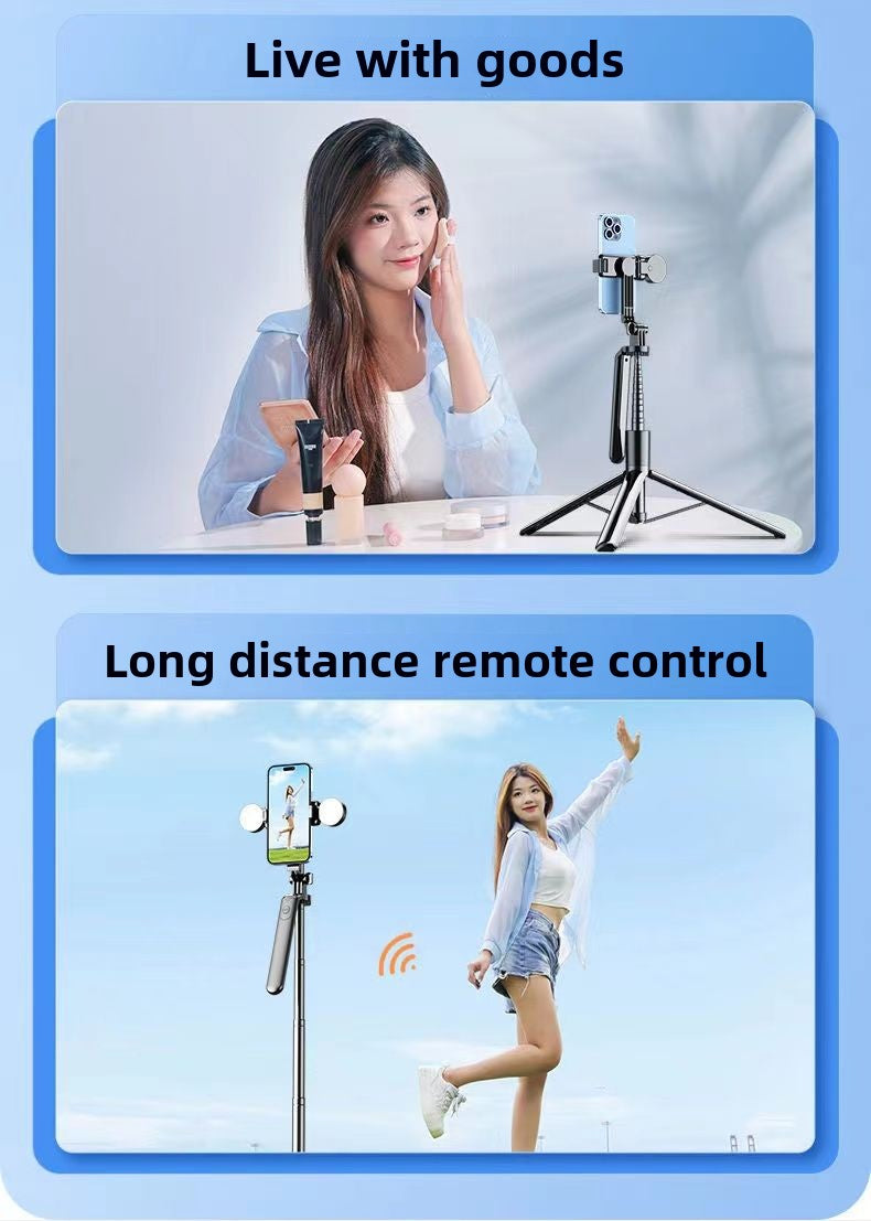 1.8M Selfie Stick Tripod Bluetooth Mobile Live Streaming TikTok360Universal Hand-Held Floor Bracket