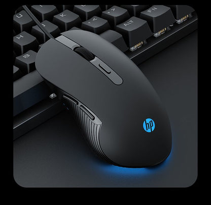 HP HP Official Flagship Mute Wired Mouse E-Sports Games Notebook Desktop Mechanical Office Computer Dedicated