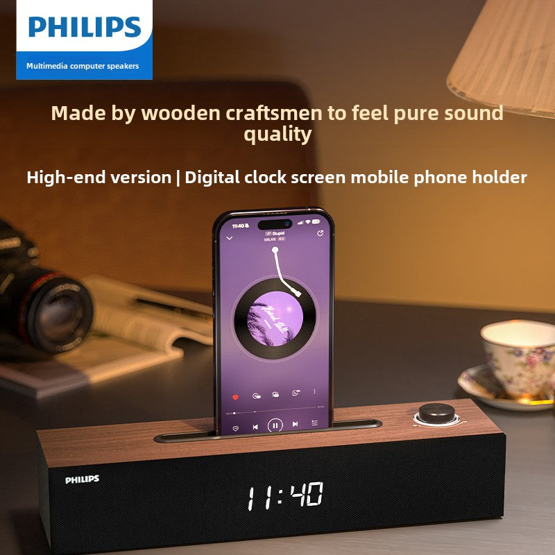 Philips SPA3809Bluetooth Speaker Multi-Function High Sound Quality Computer Audio Desktop Computers and Laptop Mobile Phone Bracket