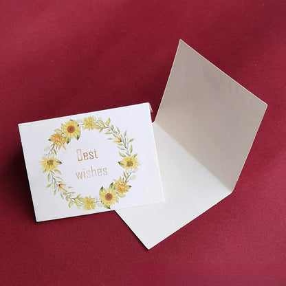 In Stock Exquisite European Color Printing Birthday Card Cute Refreshing Thank-You Card Flower Shop Hand Gift Small Greeting Card