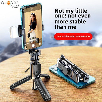 Ultra Mini Selfie Stick Tripod Portable Photography Artifact360°Rotating Handheld Live Travel Mobile Phone Holder