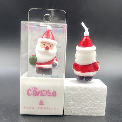 Handmade Christmas Decoration Santa Claus Candle Creative Atmosphere Christmas Birthday Candle