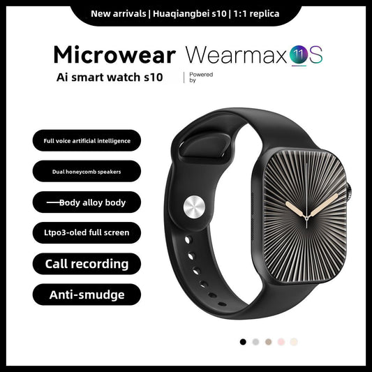 Huaqiang North2025First Release Watch Top in Pair Payment New S10Applicable to Apple Running Heart Rate Multi-Detection